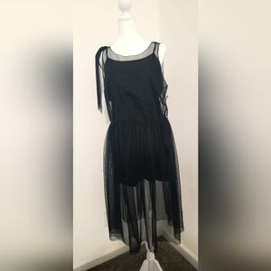 Forever 21 Black One Shoulder Cocktail Dress